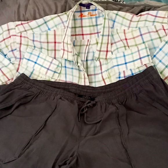 Alan Flusser long sleeve shirt and No Boundaries long pants both are 2XL - Picture 1 of 7